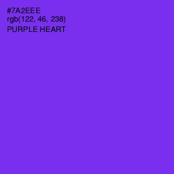 #7A2EEE - Purple Heart Color Image