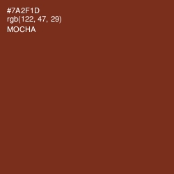 #7A2F1D - Mocha Color Image