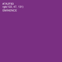 #7A2F83 - Eminence Color Image