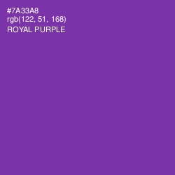 #7A33A8 - Royal Purple Color Image