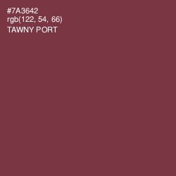 #7A3642 - Tawny Port Color Image