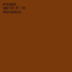 #7A390A - Red Beech Color Image