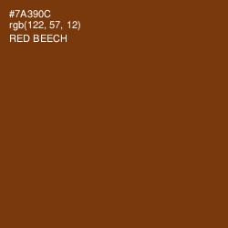 #7A390C - Red Beech Color Image