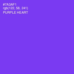 #7A3AF1 - Purple Heart Color Image