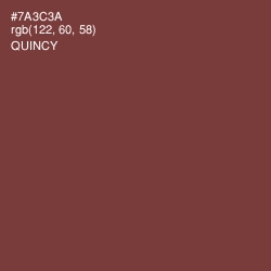 #7A3C3A - Quincy Color Image