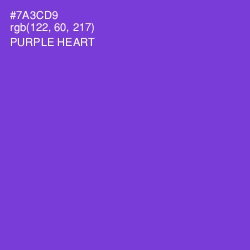 #7A3CD9 - Purple Heart Color Image