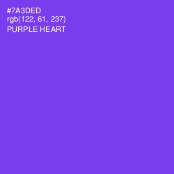 #7A3DED - Purple Heart Color Image