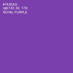 #7A3EAD - Royal Purple Color Image