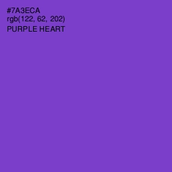 #7A3ECA - Purple Heart Color Image