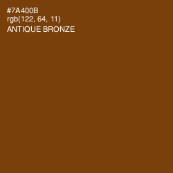 #7A400B - Antique Bronze Color Image