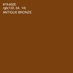 #7A400E - Antique Bronze Color Image