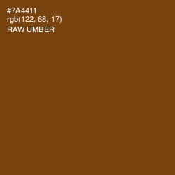 #7A4411 - Raw Umber Color Image