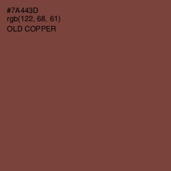 #7A443D - Old Copper Color Image