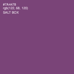 #7A4478 - Salt Box Color Image