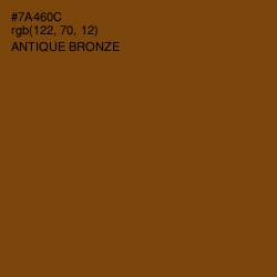 #7A460C - Antique Bronze Color Image