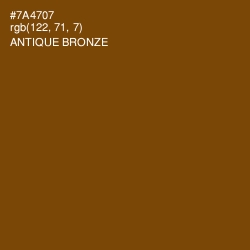 #7A4707 - Antique Bronze Color Image