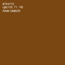 #7A4712 - Raw Umber Color Image