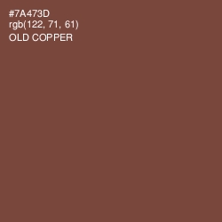 #7A473D - Old Copper Color Image