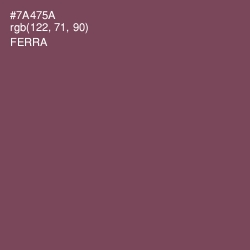 #7A475A - Ferra Color Image