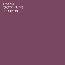 #7A4761 - Scorpion Color Image