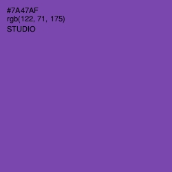 #7A47AF - Studio Color Image