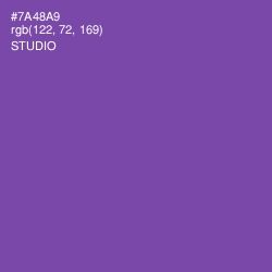 #7A48A9 - Studio Color Image