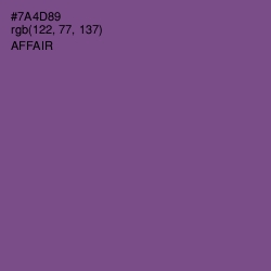 #7A4D89 - Affair Color Image