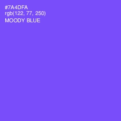 #7A4DFA - Moody Blue Color Image