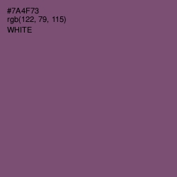 #7A4F73 - Salt Box Color Image