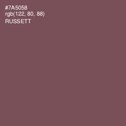 #7A5058 - Russett Color Image