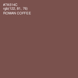 #7A514C - Roman Coffee Color Image