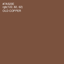 #7A523E - Old Copper Color Image