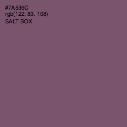 #7A536C - Salt Box Color Image