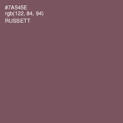 #7A545E - Russett Color Image