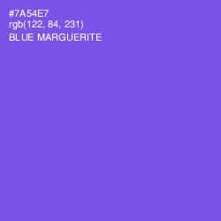 #7A54E7 - Blue Marguerite Color Image