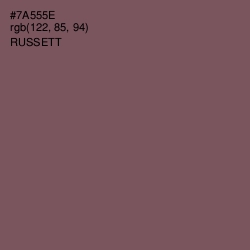 #7A555E - Russett Color Image