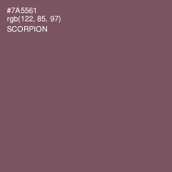 #7A5561 - Scorpion Color Image