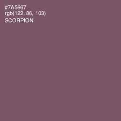 #7A5667 - Scorpion Color Image