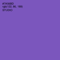 #7A56BD - Studio Color Image