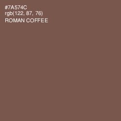 #7A574C - Roman Coffee Color Image