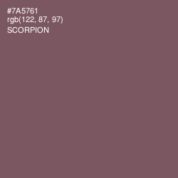 #7A5761 - Scorpion Color Image