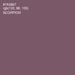 #7A5867 - Scorpion Color Image