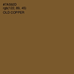 #7A592D - Old Copper Color Image