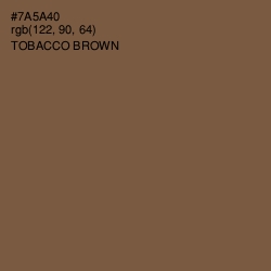 #7A5A40 - Tobacco Brown Color Image