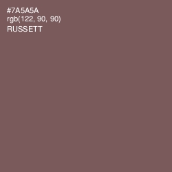 #7A5A5A - Russett Color Image