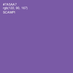 #7A5AA7 - Scampi Color Image