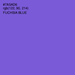 #7A5AD6 - Fuchsia Blue Color Image