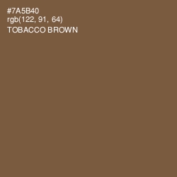 #7A5B40 - Tobacco Brown Color Image