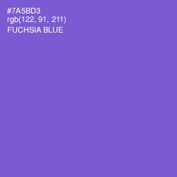 #7A5BD3 - Fuchsia Blue Color Image