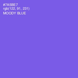 #7A5BE7 - Moody Blue Color Image